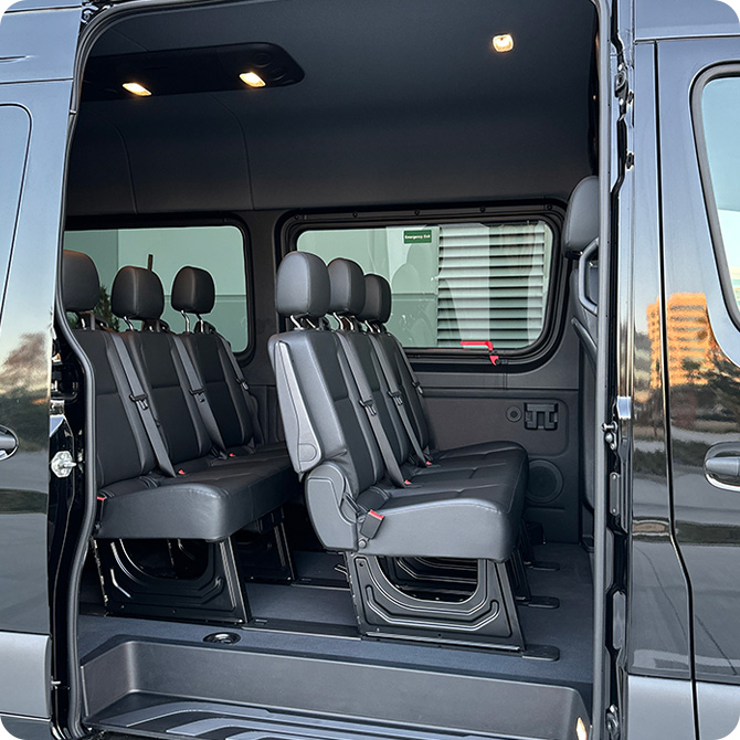 private van to lax